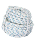 Five Eighth Inch 150 Feet Double Braid Polyester Bull Rope Beefy Heavy Duty Pulling Rope With 11250 Lbs Load Capacity coiled