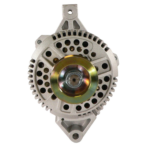 Front view of 12V 130A Car Alternator Replacement for Ford Taurus 1990 1995, Lincoln Continental 1991, Mercury Sable 1990-1995 with internal regulator