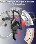 Badass Concrete Ring Saw With 8900W Brushless Motor And 16 Inch Titanium Blade for cutting granite, cement walls, and bricks.