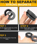 Ferrite ring magnets with hole, OD2.36 x ID1.26 x 10 mm, dark gray, pack of 2.