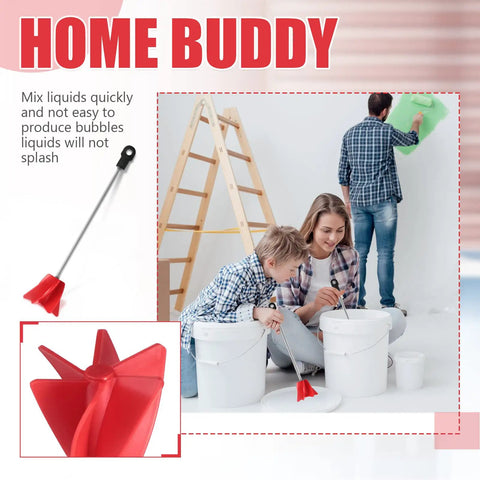 Three Pack 11 Inch Helix Paint Stirrer For Drill Easy Epoxy Concrete Resin And Paint Mixer Attachment with family mixing paint