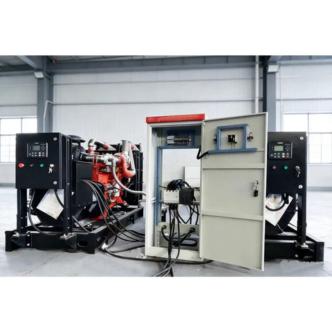 Control Silent Portable Generator Set With High Efficiency Power Output for industrial use and home backup, showing control panel and wiring.