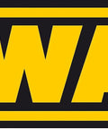 DeWalt logo on a black background, recognized for quality power tools and equipment in construction and DIY projects.