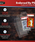 PSA Logo Slab Sleeves Pack Of 50 With Resealable Design For Graded Baseball Football Gaming Trading Cards Precise Fit Slab Protectors