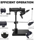 Forcegrip Fly Tying Vise Kit With Pedestal Base And C Clamp, true centered rotary, double ball bearings, adjustable tension