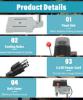 Product details of Killer Portable Jewelry Drill Press With Bench Top Build and Slick Variable Speed Dial Up To 16000 Rpm 340 Watt Motor.