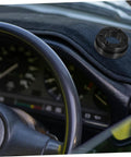 Racing Car Steering Wheel Adapter Plate Easy Install Built Tough Wheel Riser with dashboard view, durable steel construction.