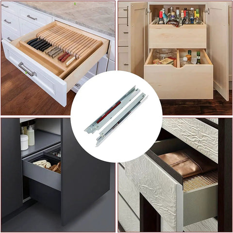 21 Inch Undermount Drawer Slides 6 Pack Full Extension Soft Close Concealed Runners With Screws And Brackets in drawers