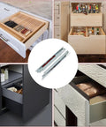 Heavy-Duty 15 Inch Undermount Drawer Slides Set, 10 Pairs Full Extension Soft Close Concealed Runners with drawers in use