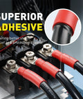 360 Piece Heat Shrink Tubing Kit with adhesive-lined shrink applied to electrical wires for auto boat repair