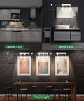 Dimmable LED Track Light Kit With Rotatable Heads, Plug In Spotlight For Kitchen Cabinets Sink Bathroom Gallery And Artwork