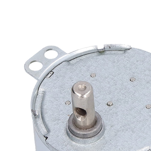 Close-up view of No Sweat Operation 12V DC Motor With Whisper Quiet Gearbox 5 RPM Reversible Drive for vending and automation.