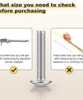 304 Stainless Steel Round Head Phillips Drive Machine Screws M4 0.7x65 25 Piece Set with measurement guide