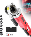 Heavy Duty Electric Pipe Threading Machine With 2300W All Copper Motor And 6 Piece Die Set for conduit repair, showing the tool and accessories.