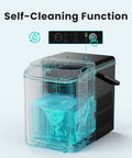 Countertop Ice Maker With Handle Auto Clean Portable Ice Maker 26 Lbs In 24 Hours 9 Ice Cubes In 6 Minutes Two Ice Cube Sizes