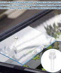 Clear Acrylic Screws And Hex Nuts Kit 40 Piece M6 12mm Phillips Round Head installed in electronics enclosure