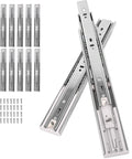 Ultra Smooth Soft Close Full Extension Ball Bearing Drawer Slides 22 Inch Set Of 6 Pairs With Three Sections And 100 Pound Capacity