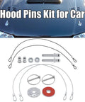 Beefed Up Hood Pins Kit For Cars And Off Road Rigs Universal Racing Hood Lock Pins with aluminum alloy bodies and hardware