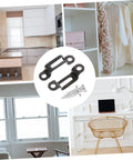 Heavy Duty Manganese Steel Furniture Fasteners 30 Pack hidden wardrobe connectors shown on a stylish kitchen background.