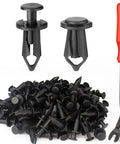 100Pcs Universal ATV UTV Body Fastener Rivets Kit With Nylon Mudguard Clips For 8mm Holes Replacement Parts Tough Push Pin Rivets