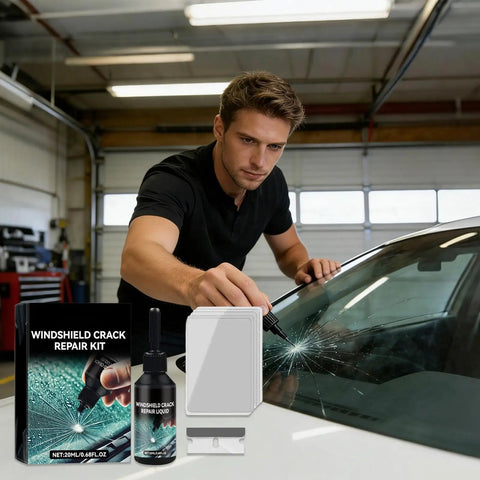 Easy Peasy Windshield Repair Kit Quick Fix With Transparent Resin For Chips And Cracks Pro Grade Glass Repair Liquid For Home Roadside Shop And Auto Mechanics That Leaves No Trace And Restores Clarity Fast