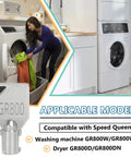 2 Pack GR800 Washer Dryer Key for Your Commercial Laundry Setup 54612 Coin Service Door Key and laundry room scene