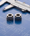 Super Solid 2pcs Metal Wedge Expansion Clamps With M6 Screw For CNC Machining Fixture Table Stops, steel, detailed view.