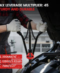 Rivet Nut Tool Kit With 16 Inch Heavy Duty Rivet Nut Tool used in automotive repair next to an open car hood