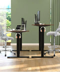 Two grey Drafting Chair For Standing Desks With Flip Up Arms, Counter Height Adjustable, Ergonomic Mid Back Mesh Chair On Wheels