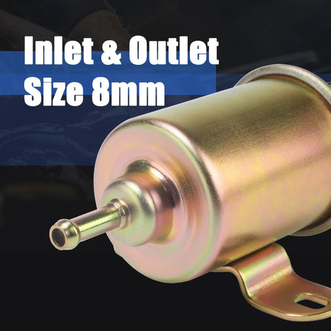 Ranger Fuel Pump Replacement For Ranger 400 2012-2014 HO And Ranger 500 Carb 2007-2009 OE quality, 8mm inlet and outlet view.