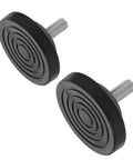 Adjustable Anti Skid Rubber Leveling Feet M8 M10 for Chairs and Furniture, Reduces Wobble and Vibrations, Durable Table Leg Levelers, Great for Gyms and Home Use on Uneven Floors, 2 Pack, black rubber threaded feet