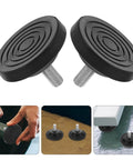 No Slip Adjustable Furniture Leveling Feet Pads Set M8 M10 Screw In Rubber Supports For Treadmills Exercise Bikes Chairs With Sturdy Plastic And Iron Material For Gyms And Homes, black rubber pads