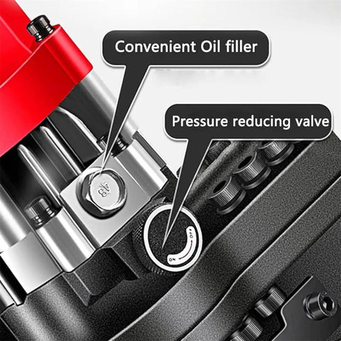Rock Solid Hydraulic Hole Puncher 1800W Electric Metal Tube Cutter With Five Quick Change Dies For Iron Copper Aluminum Plate And Channel Steel Lightning Fast Punching No Sweat Adjustment Pro Tool