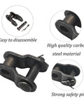8 Piece Roller Chain Offset Link Set Size 40 Half Link Chain Carbon Steel Crank Link End Split Industrial Workhorse