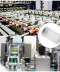 Conveyor system with 4 Pack Plastic Roller Wheels With Bearings 6mm ID 20mm OD 40mm Length Guiding Belt Idler White