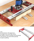 Slab Flattening Router Sled for Woodworking Aluminum Alloy Slab Jig Lightweight DIY Slab Flattening Mill Slab Guide Jig for Planing Boards Up To 23.23 Inches Wide Safe Easy Setup for Home Shops.
