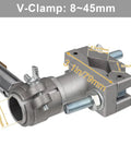 Welding Torch Holder And V Clamp Mount For MIG TIG Guns, Go To Heavy Duty Gun Stand With 8-45mm Clamp Range details