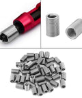 50 Pcs M6 X 1.0 X 3D Stainless Steel Helicoil Thread Inserts Set, Coiled Wire Helical Screw Thread Inserts SS304 visible in image