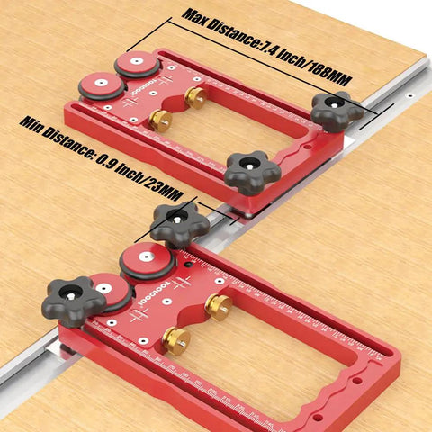 Pro Grade One Way Bearing Roller Featherboards For Table Saw Router Table And Band Saw Jig Guide Accessories Smooth Feeding With Spring Loaded Rollers And Anti Reversal In Feed Direction For Precise Clean Cuts installed on tabletop