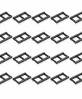 20 Piece DIP IC Socket Adapter Kit With 24 Pin Round DIP Sockets, 15.24mm Row Pitch And 2.54mm 0.1 Inch Pitch For Breadboard Projects And PCB Design