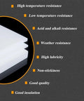 100x100mm White PTFE Sheet For Industrial Use Heavy Duty Nonstick Engineering Plastic Plate Chemical Resistant Corrosion Resistant
