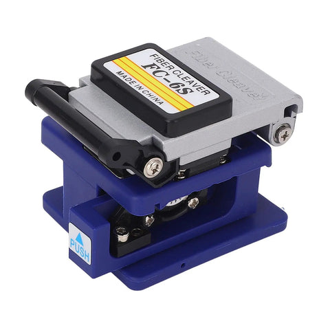 Cocoarm FC 6S Fiber Optic Splitter With Tungsten Steel Cutter, compact cleaver for precise fiber optic cable preparation.