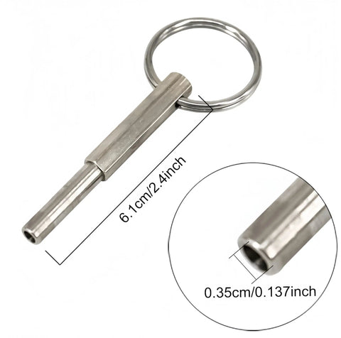 Magnetic Oval Head Coffee Machine Repair Tool Kit For Open Security Screws Stainless Steel Wrench detail with dimensions.