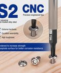 Security Torx Bit Set 16 Piece In S2 Steel with Magnetic Tips showing bit in screw on wooden surface