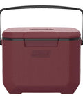 16 Qt Portable Cooler With TempLock Ice Retention, Two Way Heavy Duty Handles, Leak Resistant Construction, Holds Up To 11 Cans With 8 Lbs Of Ice, Cranberry, Perfect For Camping, Concerts, Sports Or Tailgating