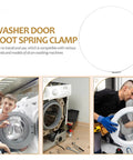 Washer Door Seal Clamp Replacement Kit With Stainless Steel Boot Clamp And Door Spring, 32 Cm Diameter, installation demo