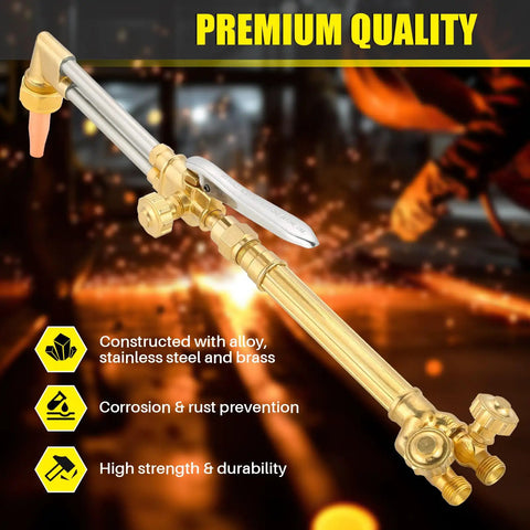 Type Cutting Attachment Torch Handle For Oxygen And Acetylene Cutting And Welding, Medium Duty, alloy construction