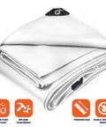 Extra Heavy Duty 14 Mil Tarp Cover Built To Last Tough As Nails Waterproof UV Resistant Rip And Tear Proof Poly Tarpaulin