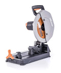 14 Inch Chop Saw For Do It All Materials With One Blade Cuts Metal Plastic Wood And More Miter Up To 45 Degrees Includes TCT Blade For Nails And Steel