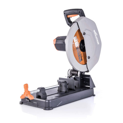14 Inch Chop Saw For Do It All Materials With One Blade Cuts Metal Plastic Wood And More Miter Up To 45 Degrees Includes TCT Blade For Nails And Steel